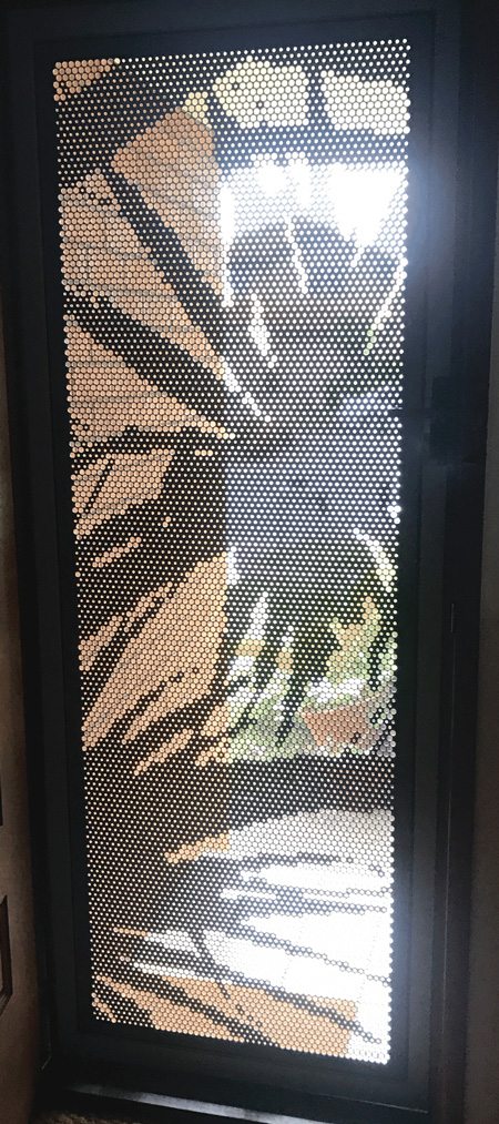 perforated security doors back