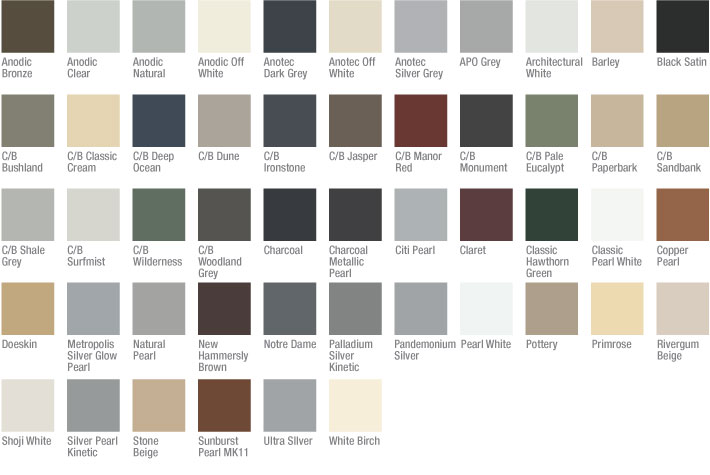 heritage security door colours