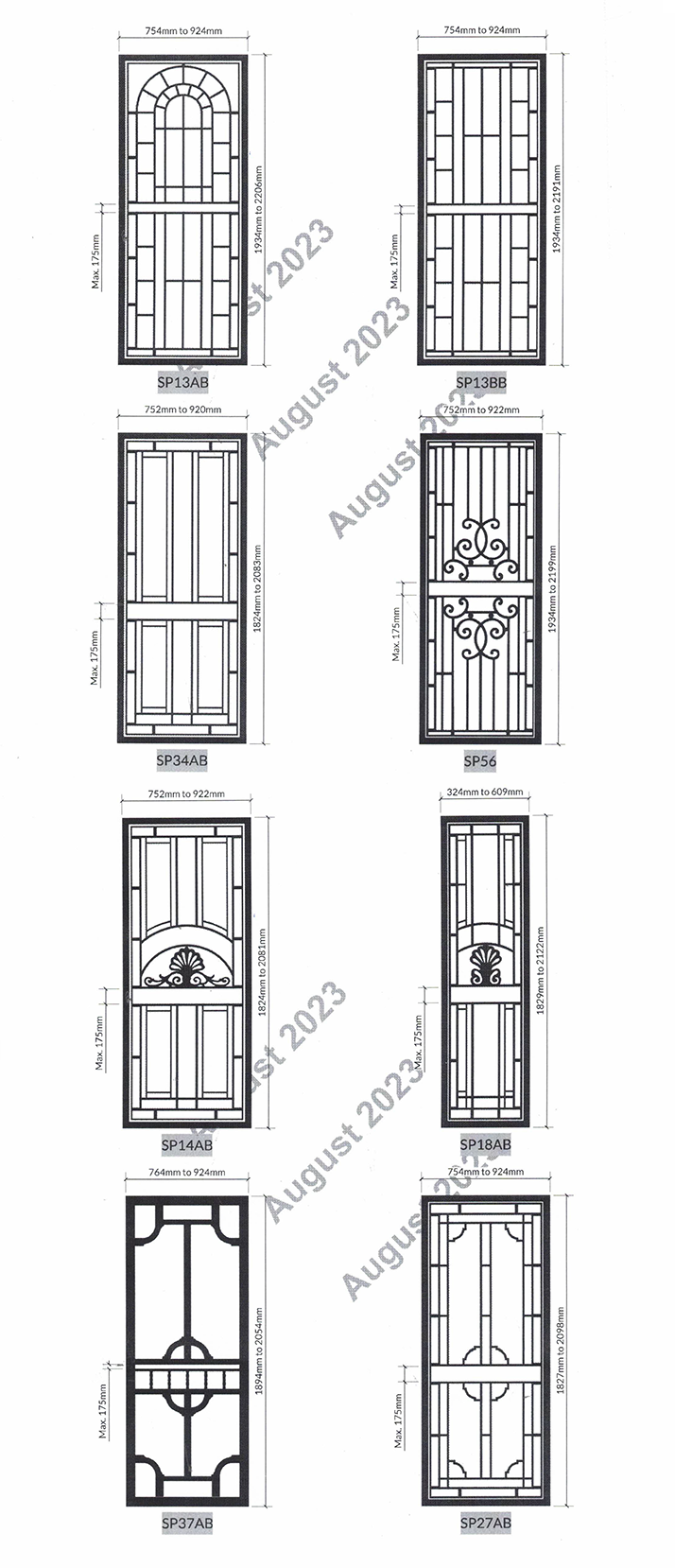 heritage security door options